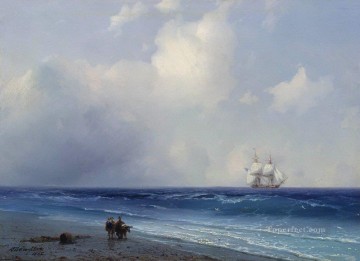 イワン・コンスタンティノヴィチ・アイヴァゾフスキー Painting - 海の景色 1865 ロマンチックなイワン・アイヴァゾフスキー ロシア